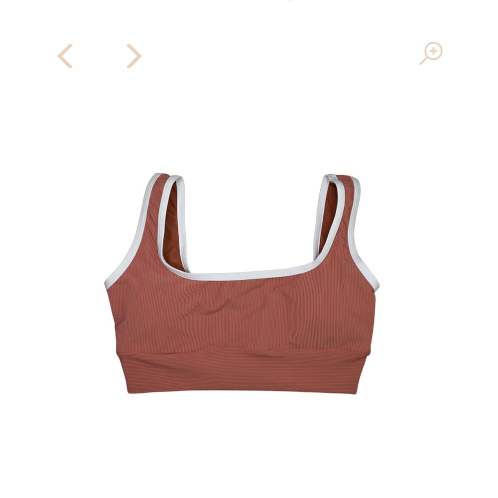 NWT LainSnow Bikini Top - Sangria